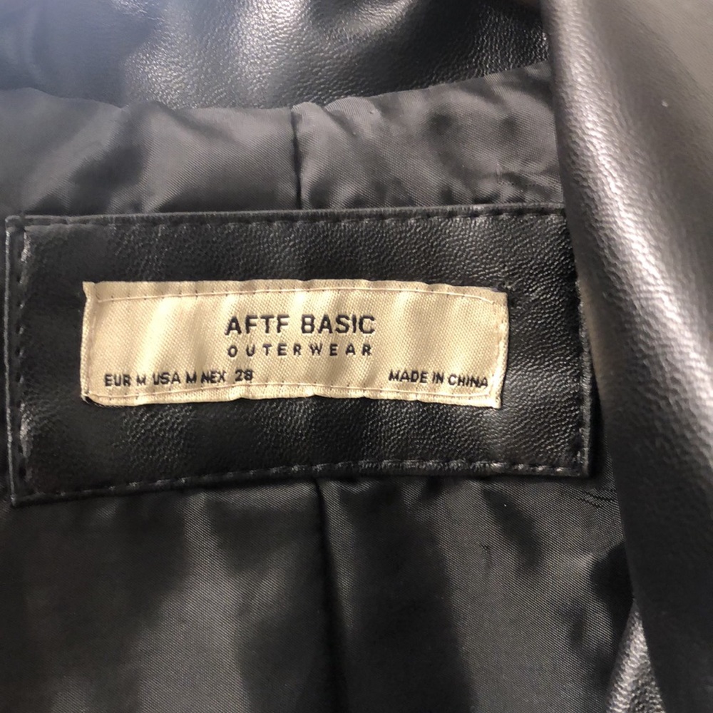 Aftf Basic Outerwear Black Jacket Size M - image 4